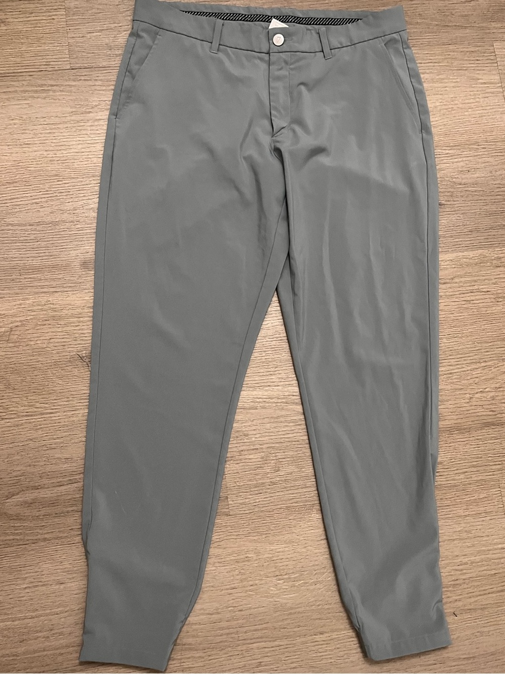 Primo Men's Gray Performance Golf Chino Jogger Pants